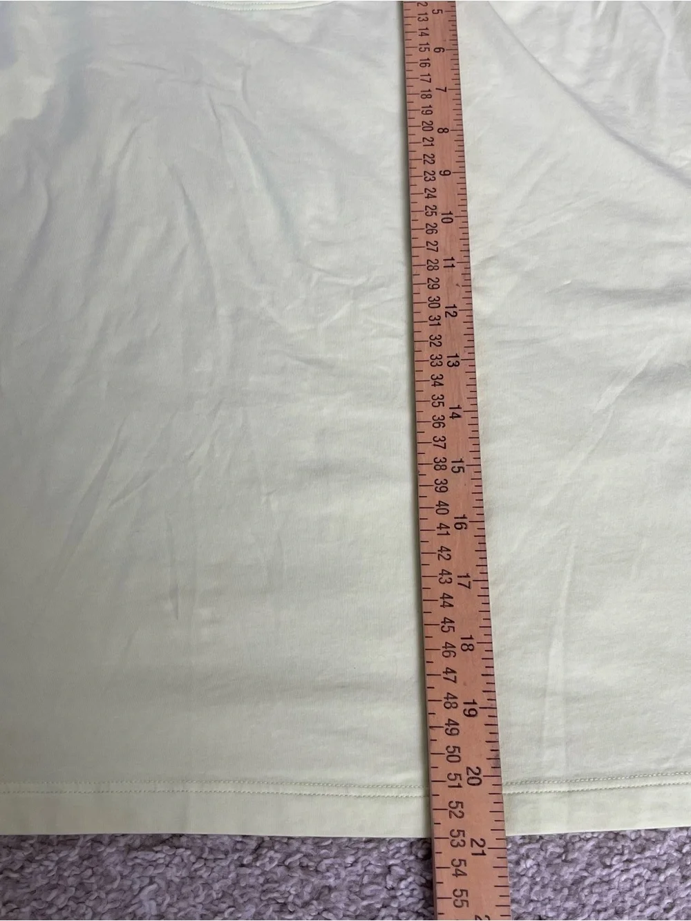 Lululemon Size 14 Cates T-Shirt Yellow Cropped Top Tee